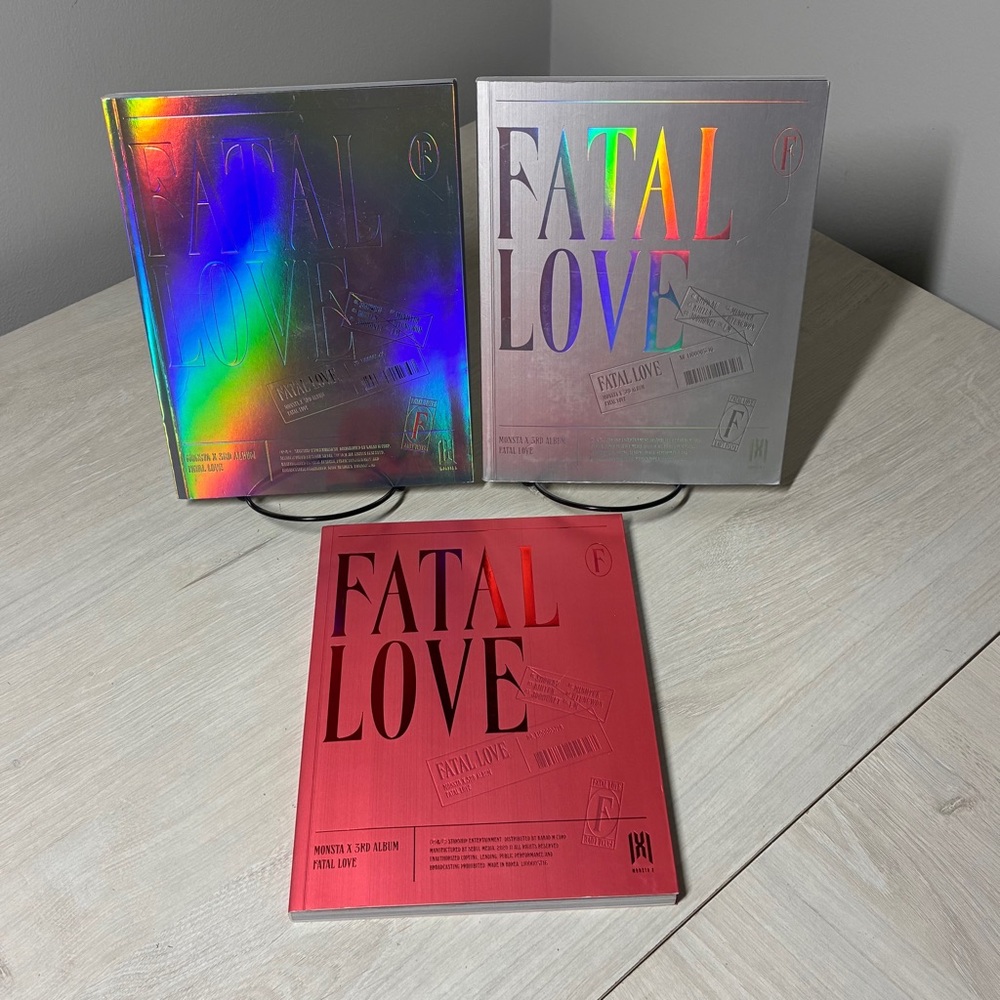 Monsta X Fatal Love 3rd Album Versions 2 3 4 Kpop CD Photobook Collection 2020